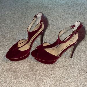 Colin Stuart T-Strap Platform-Oxblood